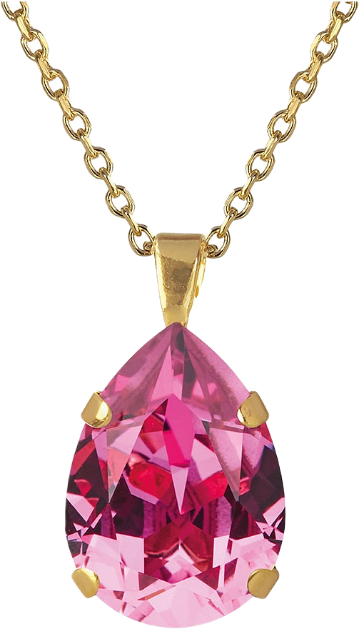 Mini Drop Necklace, från Caroline Svedbom, i färgen Gold.