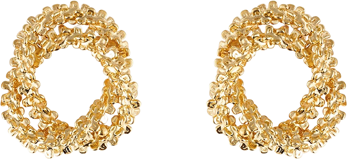 Gemma Knot Earrings, från Caroline Svedbom, i färgen Gold.