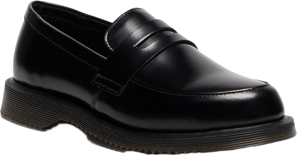 Temara Polished Smooth Loafer, från Dr. Martens, i färgen Black.