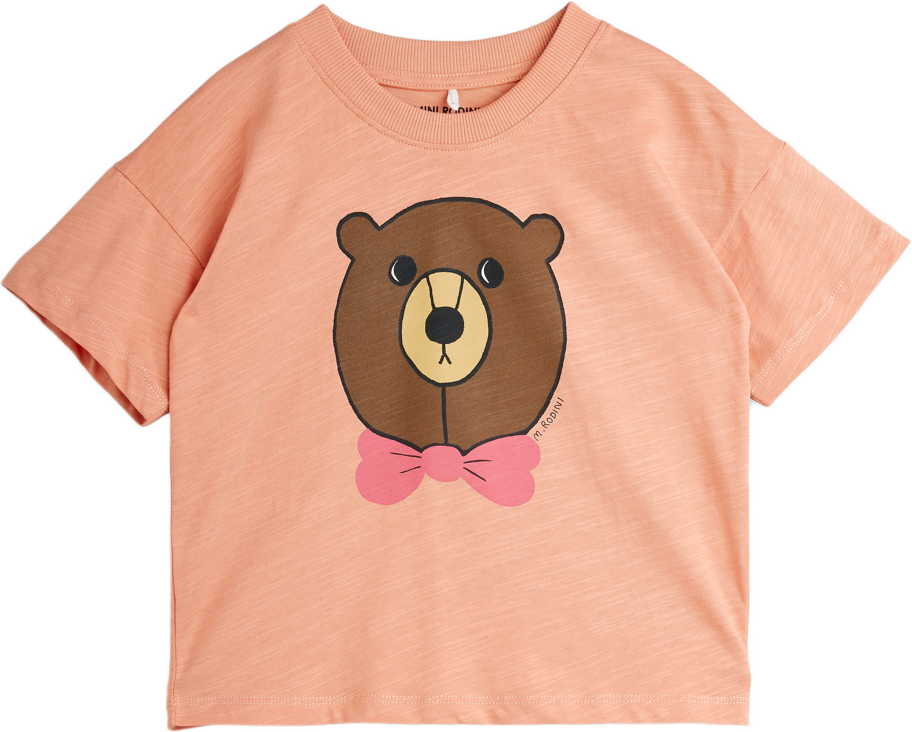 Bear T-Shirt, från Mini Rodini, i färgen Pink.