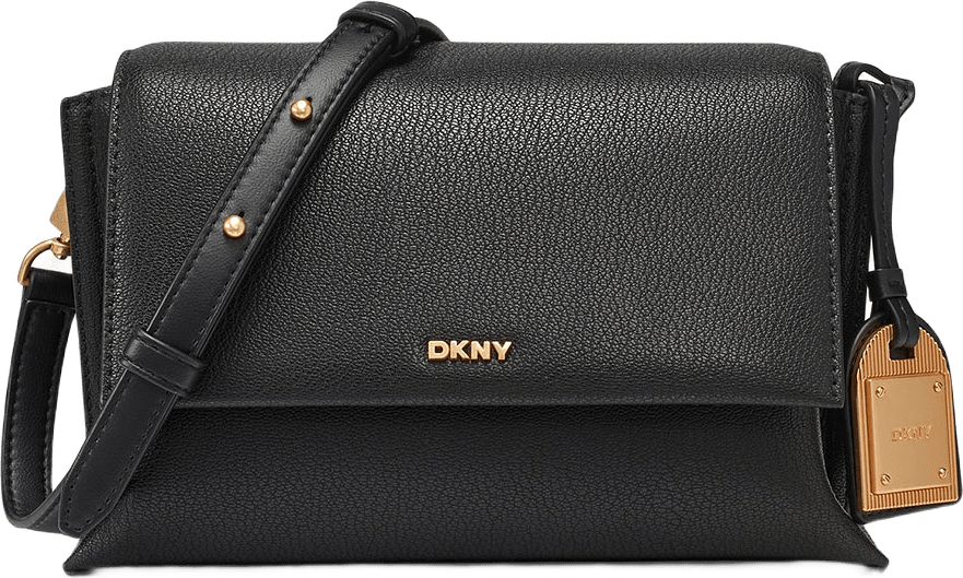Alya Flap Shoulder C, från DKNY, i färgen Blk/Gold.