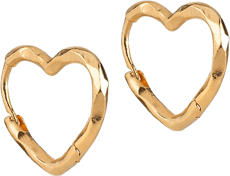 Hoops, Organic Heart Small, från ENAMEL Copenhagen, i färgen Gold.
