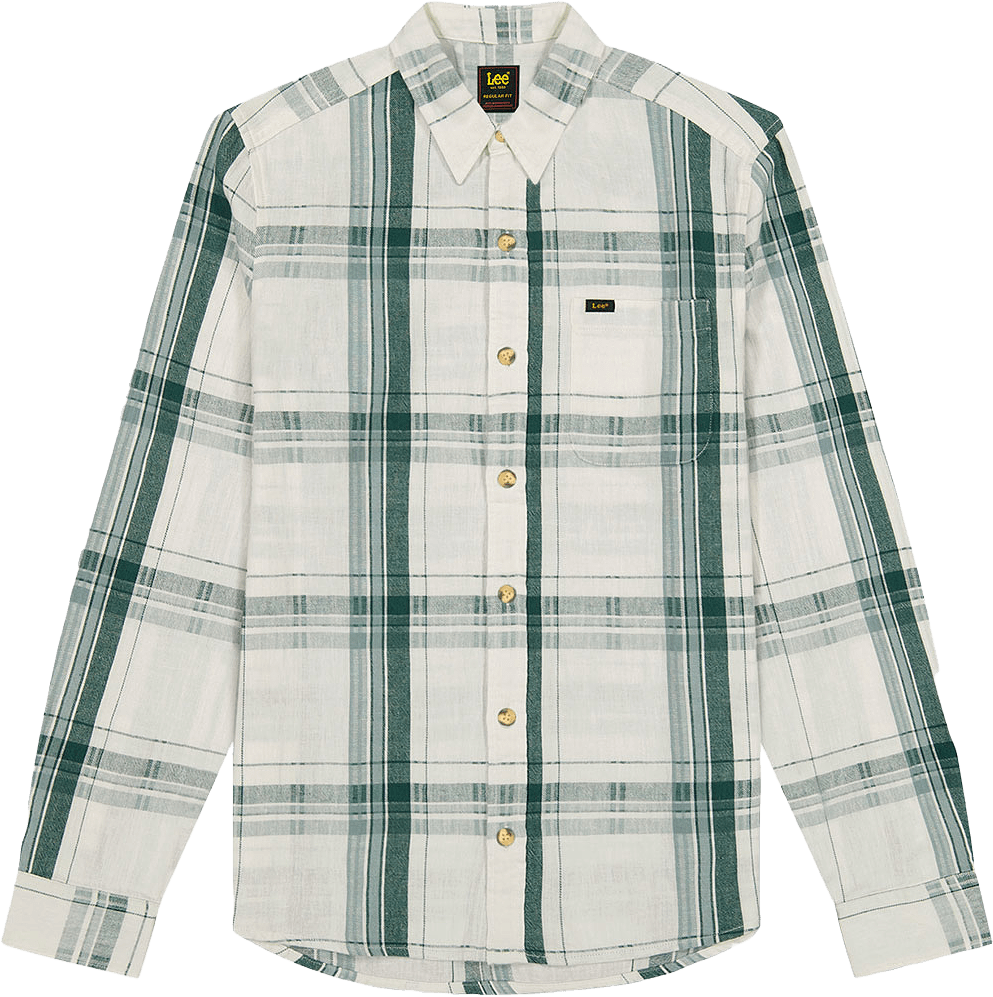 Leesure Shirt, från Lee, i färgen Algae Plaid.