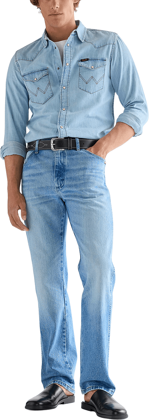 13MWZ Jeans, från Wrangler, i färgen Jetstream.