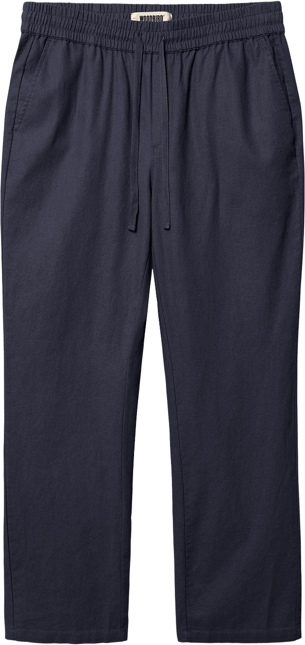 Eik Linen Pant, från Woodbird, i färgen Navy.