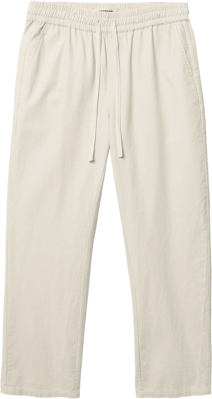Eik Linen Pant, från Woodbird, i färgen Off White.