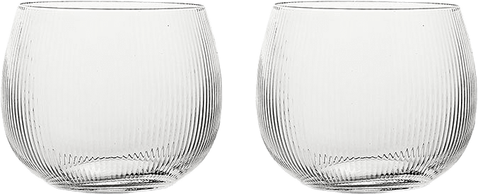 Blanka vattenglas, 2-pack, från Sagaform, i färgen Klar.