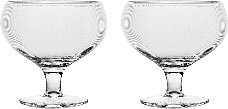 Blanka champagnekupa, 2-pack, från Sagaform, i färgen Klar.