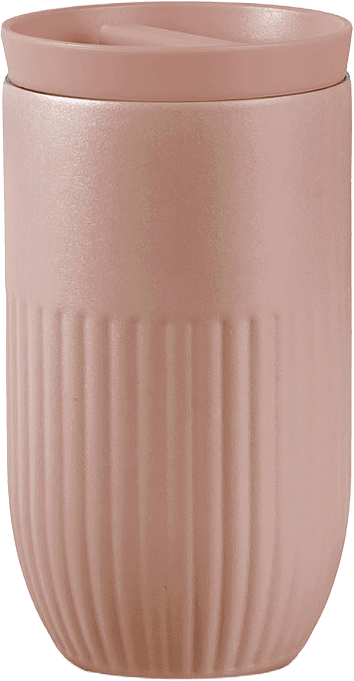 Tova termosmugg, från Sagaform, i färgen Rosa Pantone 489c.