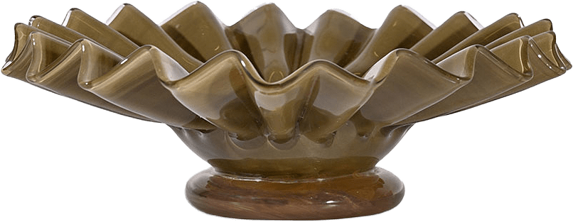 Skål Lori M, från Byon, i färgen Grön/Beige.