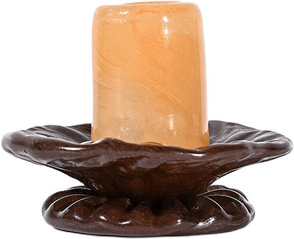 Ljusstake Lara XS, från Byon, i färgen Orange/Brun.