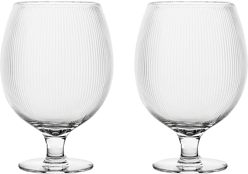 Blanka ölglas, 2-pack, från Sagaform, i färgen Klar.
