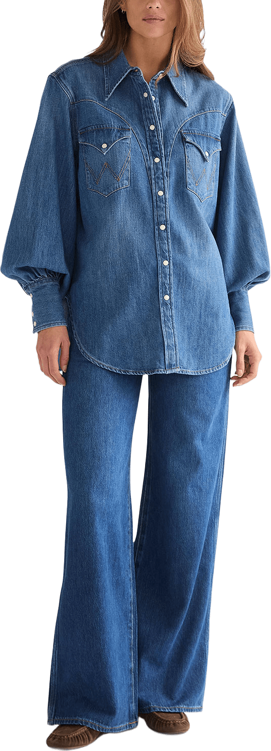 Exaggerated Western Shirt, från Wrangler, i färgen Court Classic.