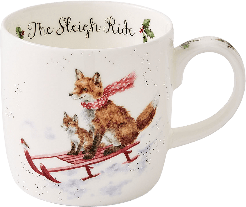 Mugg The Sleigh Ride 31 cl, från Wrendale, i färgen Multi.