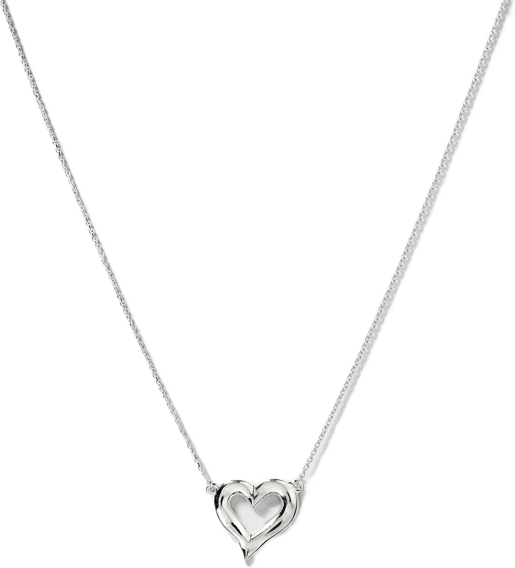 Puff Heart Necklace Silver, från Syster P, i färgen Silver.