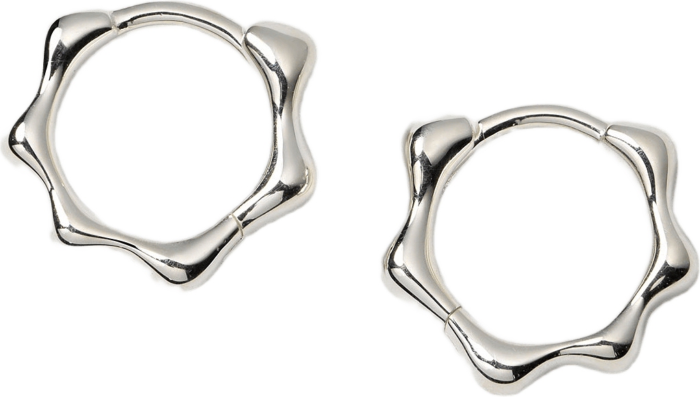 Florentina Small Hoops, från Syster P, i färgen Silver.