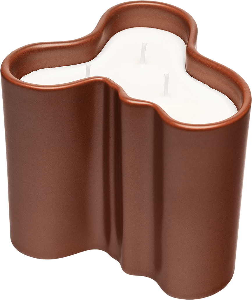 Aalto Doftljus 11 cm Eld, från Iittala, i färgen Terracotta.