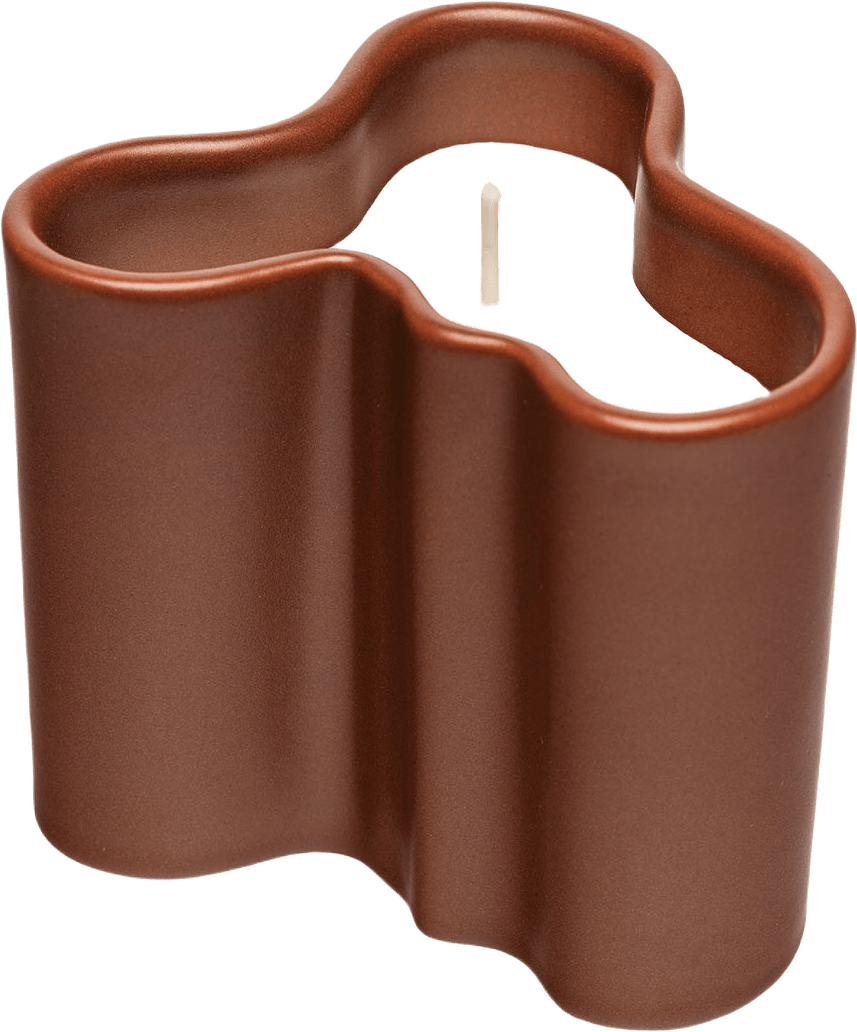 Aalto Doftljus 8cm Sand, från Iittala, i färgen Terracotta.