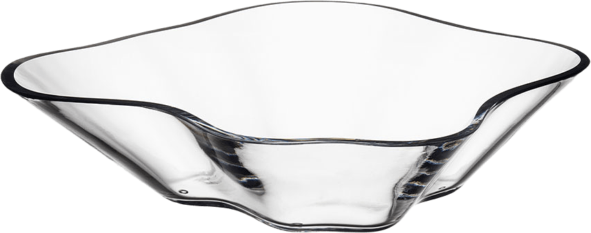 Aalto Blomma Skål 279X75Mm Vit, från Iittala, i färgen Klar.