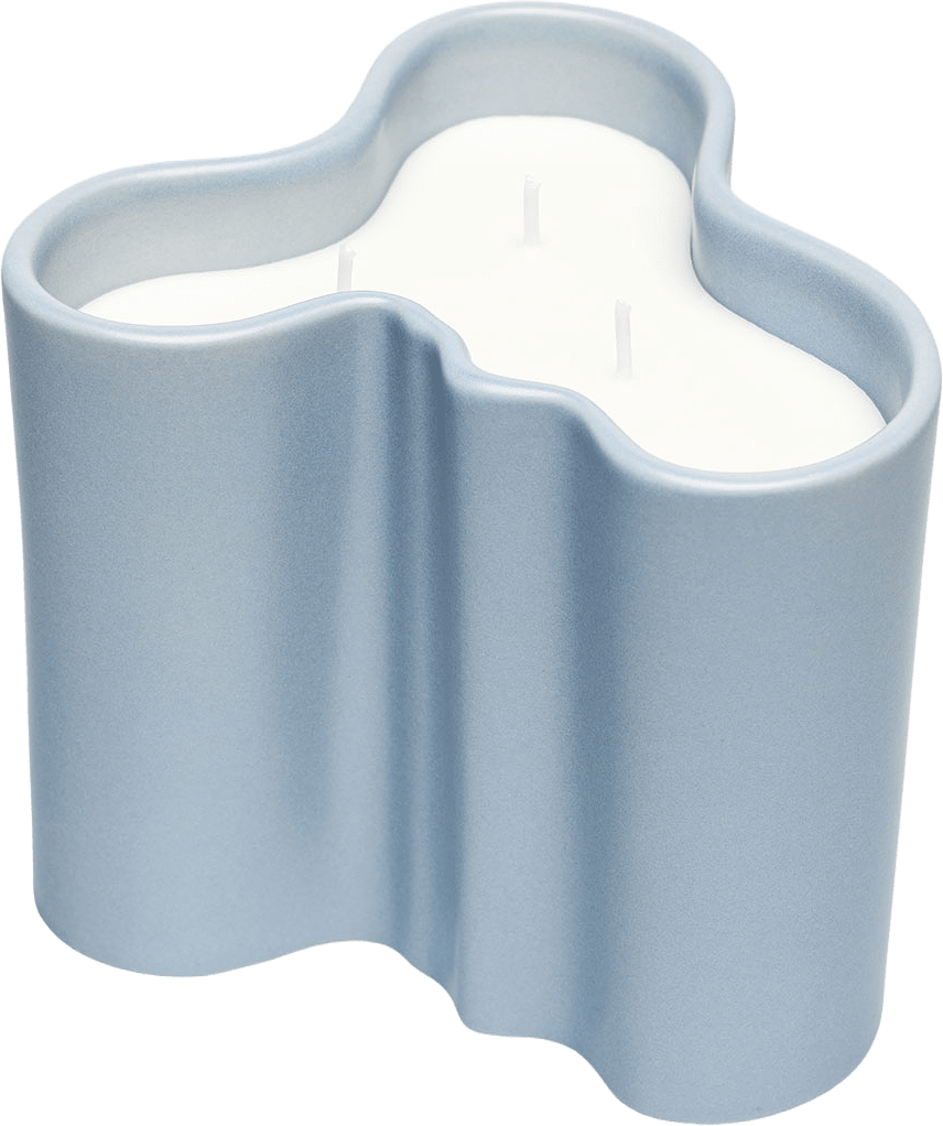 Aalto Doftljus 11 cm Eld, från Iittala, i färgen Ljusblå.