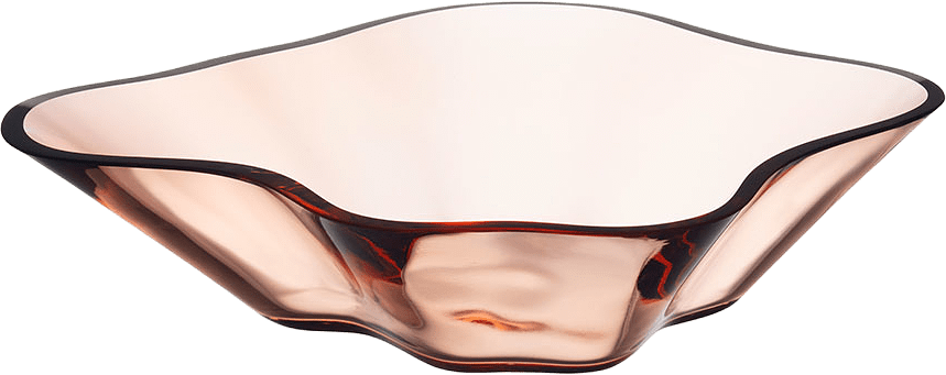 Aalto Blomma Skål 279X75Mm Vit, från Iittala, i färgen Brun.