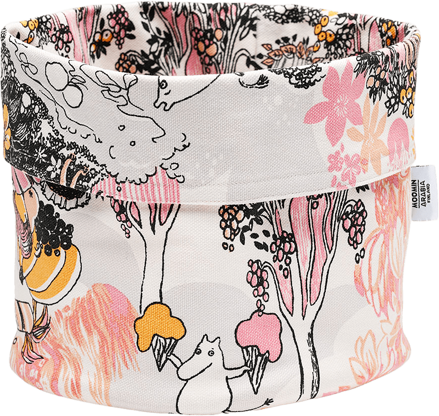 Mumin Förvaringskorg Rosa, D20 cm, Gots, från Arabia, i färgen Flerfärgad.