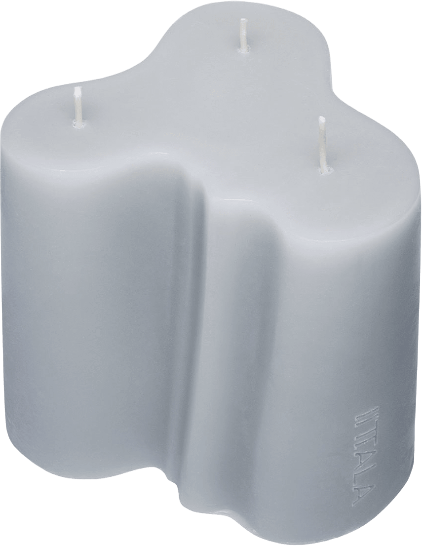 Aalto Blockljus 11 cm Eld, från Iittala, i färgen Ljusblå.