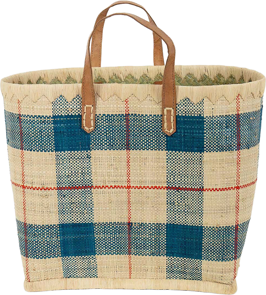 Väska RAFFIA, från A World of Craft, i färgen Blå/Natur.