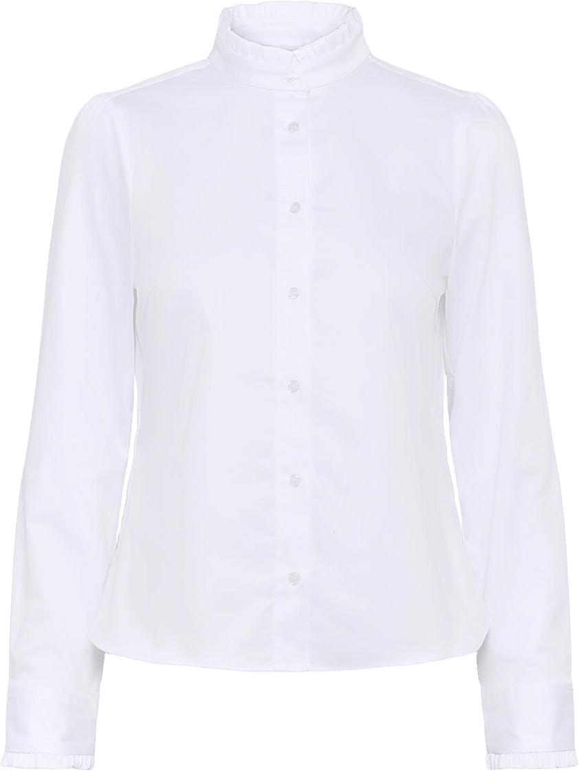 CallyIW Frill shirt, från Inwear, i färgen Pure White.
