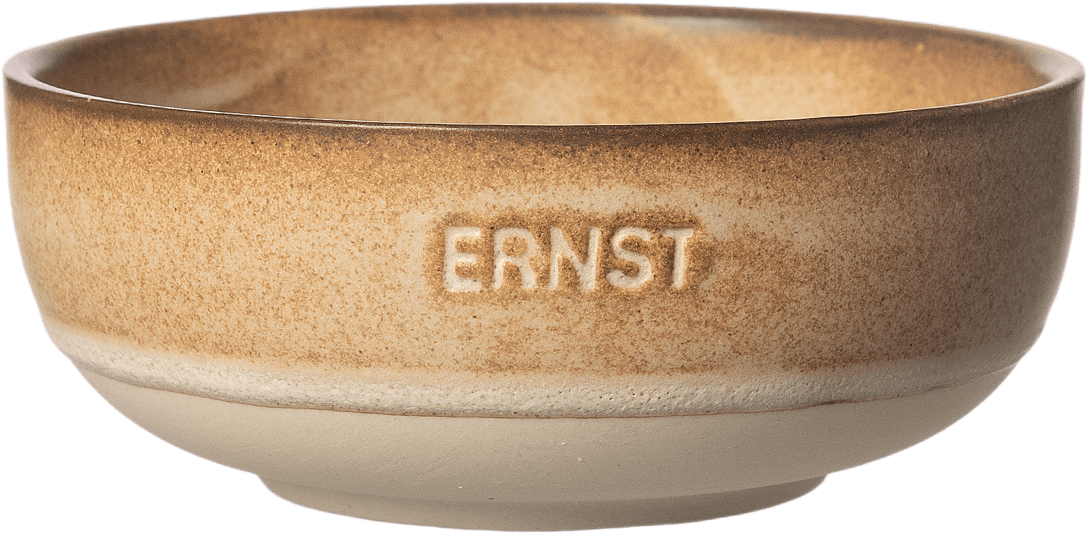 Skål stengods, från ERNST, i färgen Brun/Natur.