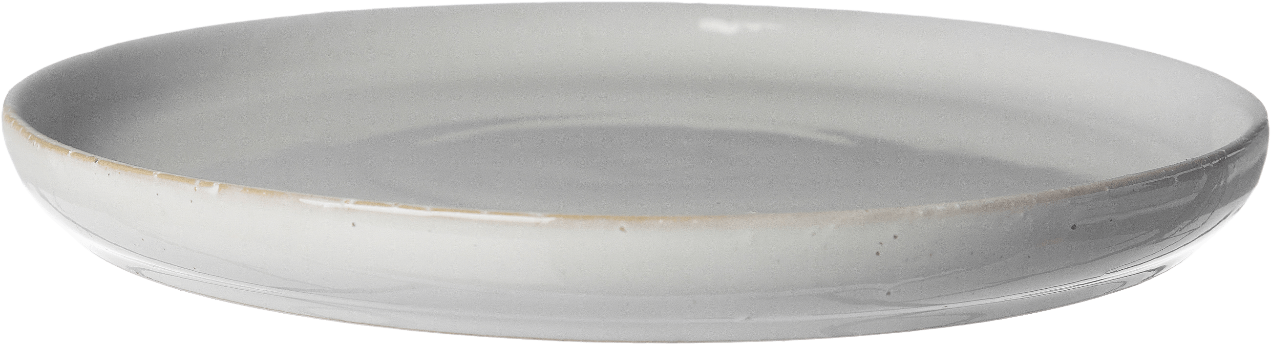 Tallrik stengods, från ERNST, i färgen Naturvit.