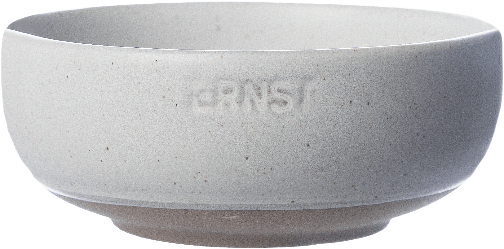 Skål stengods, från ERNST, i färgen Vit/Natur.