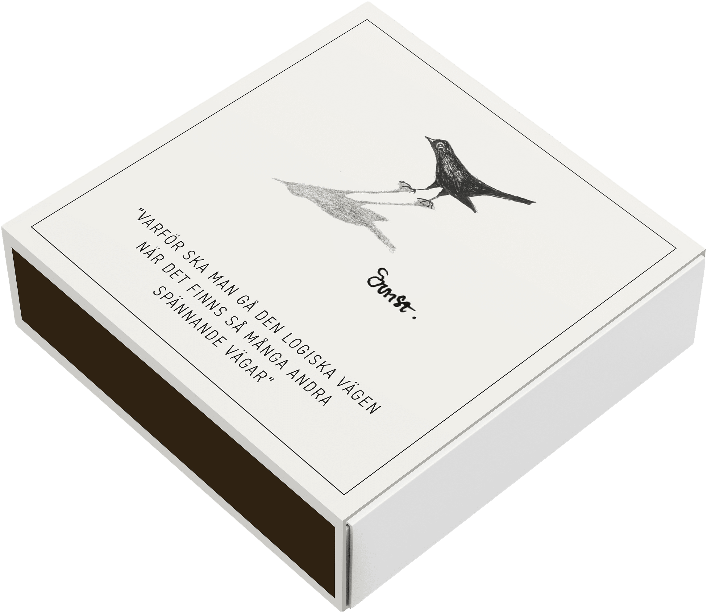 Tändsticksask, från ERNST, i färgen Naturvit.