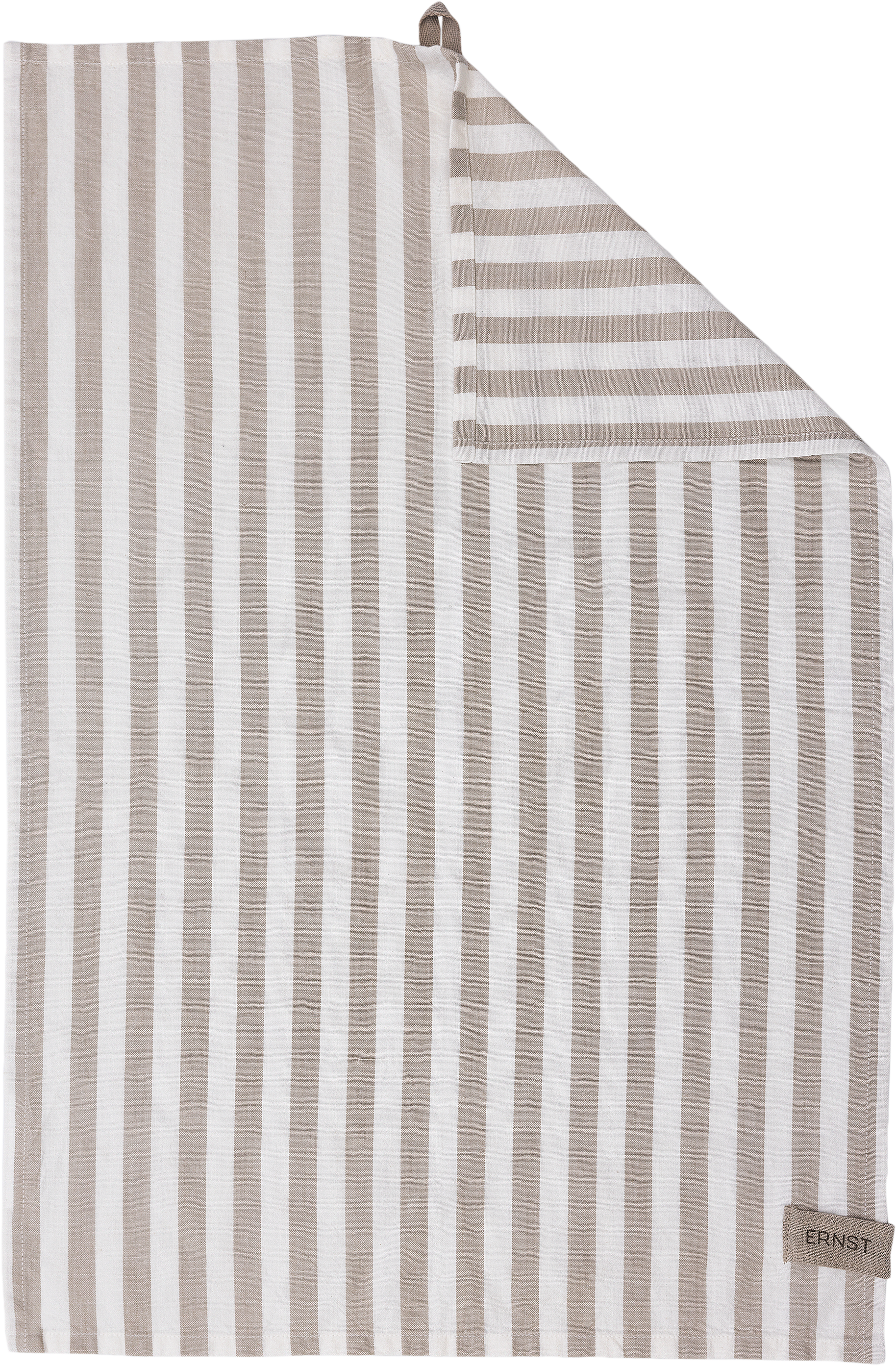 Kökshandduk, från ERNST, i färgen Beige/Vit.
