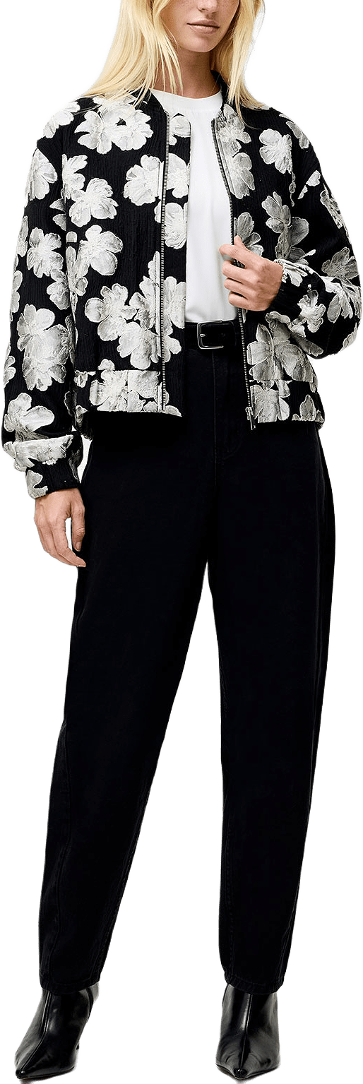 Lora Poly Jacquard Bomber Jack