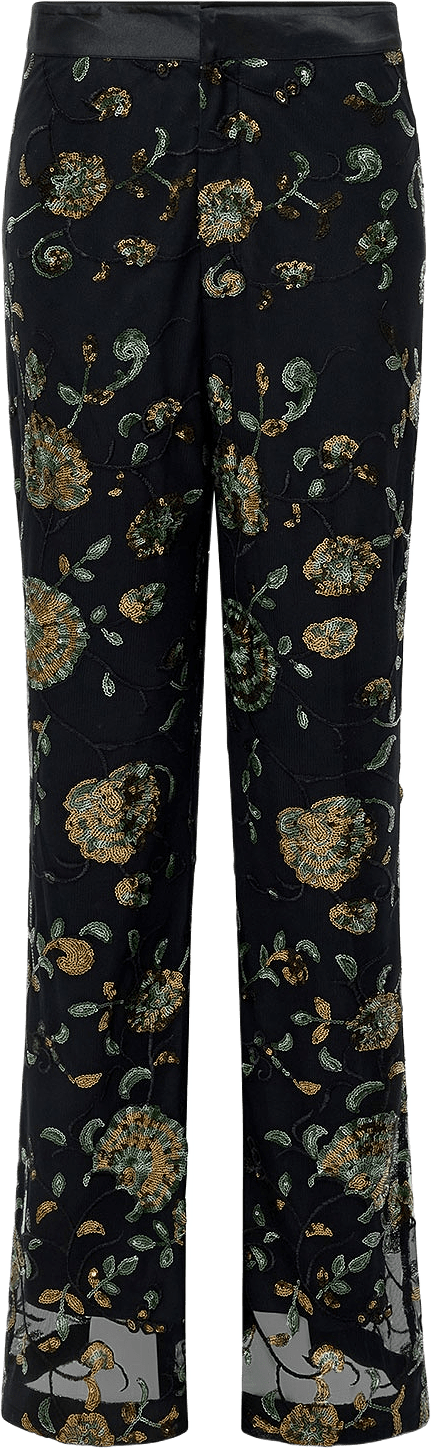 Roshene Sequin Flare Trousers