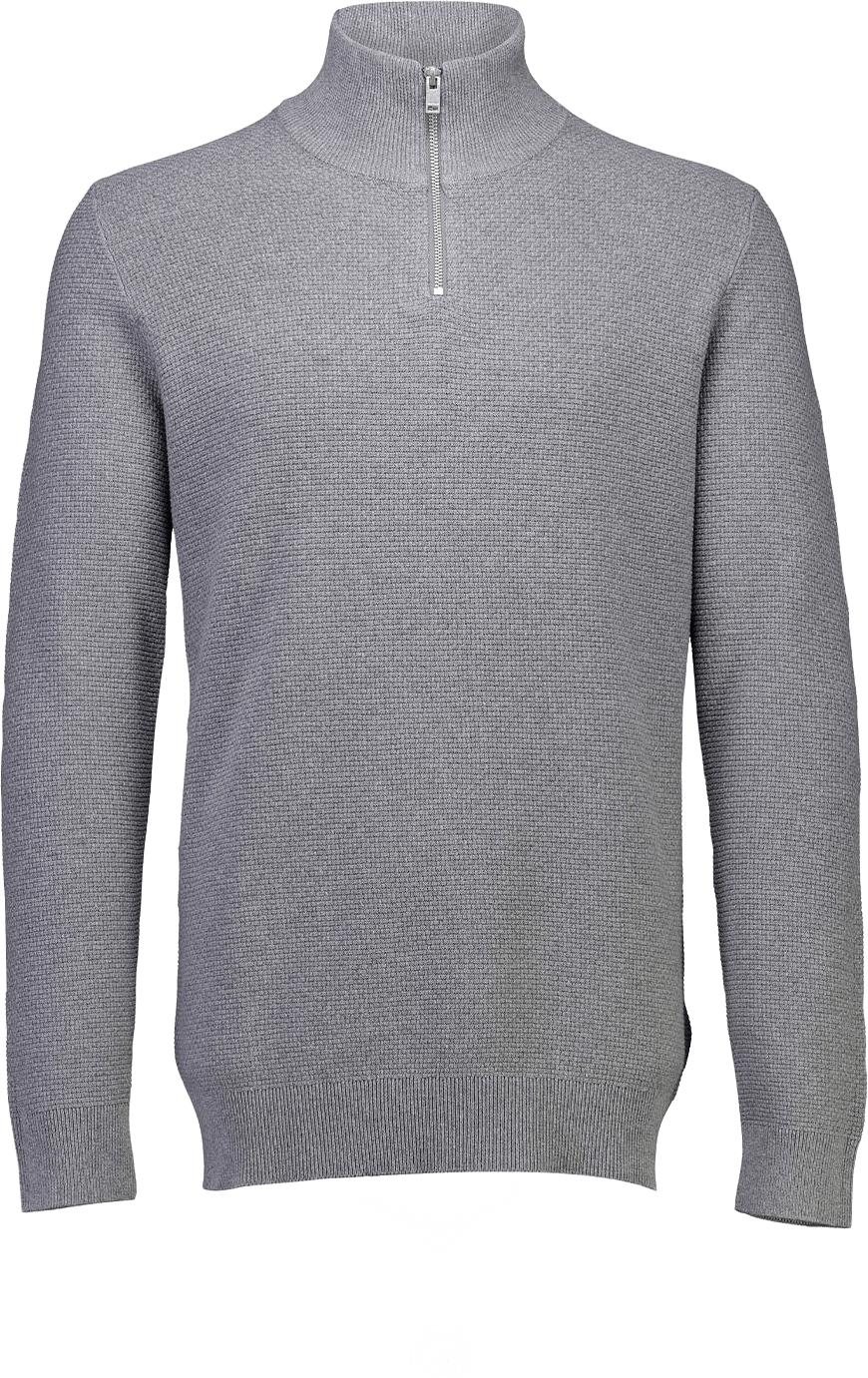 Lindbergh Recycle structure half zip Knit, från Lindbergh, i färgen Dk Grey.