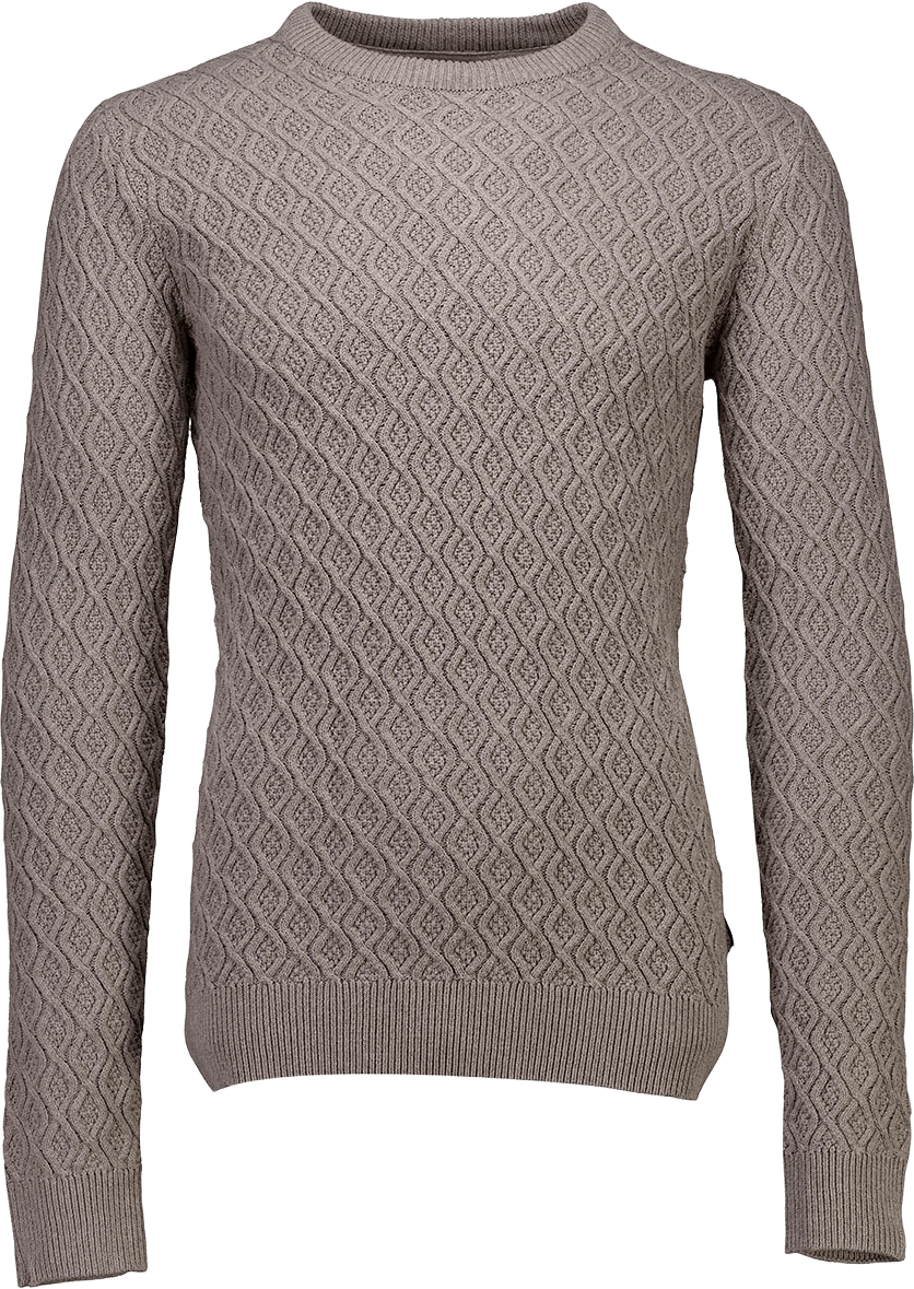 Lindbergh Recycle structure knit jumper Knit, från Lindbergh, i färgen Dk Sand.