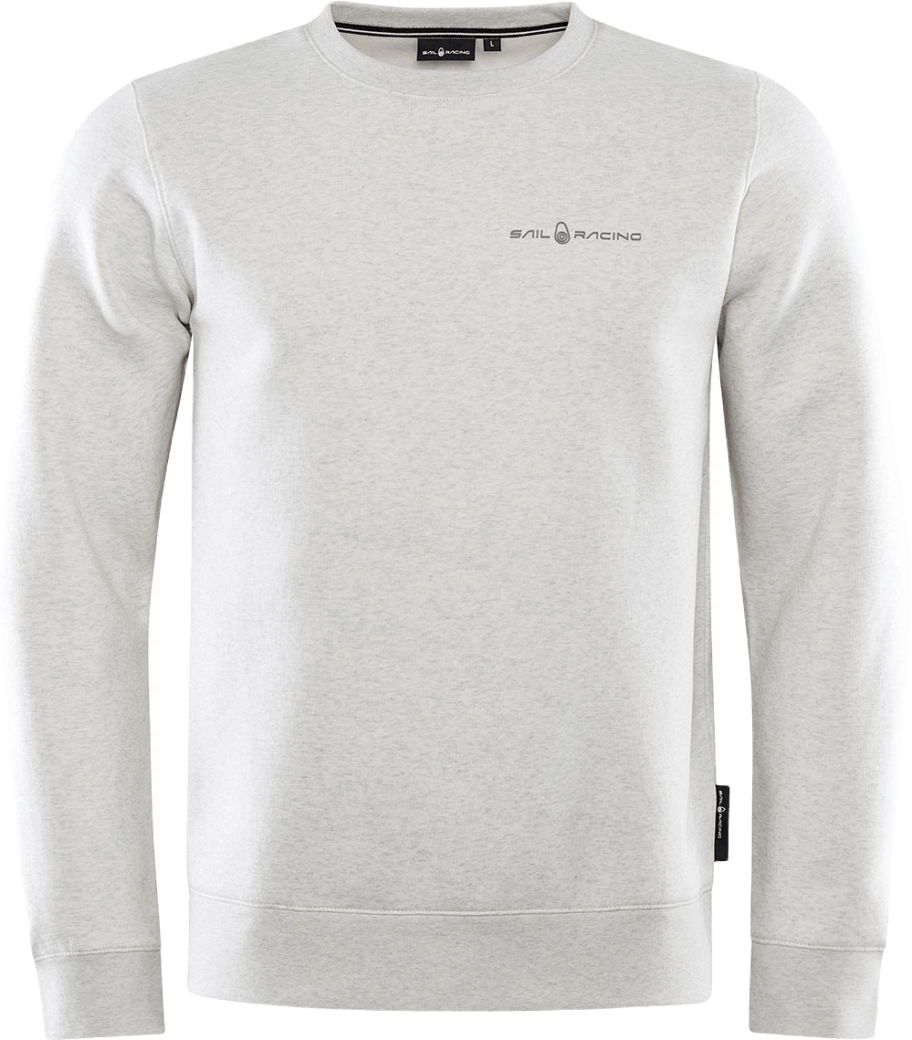 Bowman Logo Sweater, från Sail Racing, i färgen Light Grey Mel.