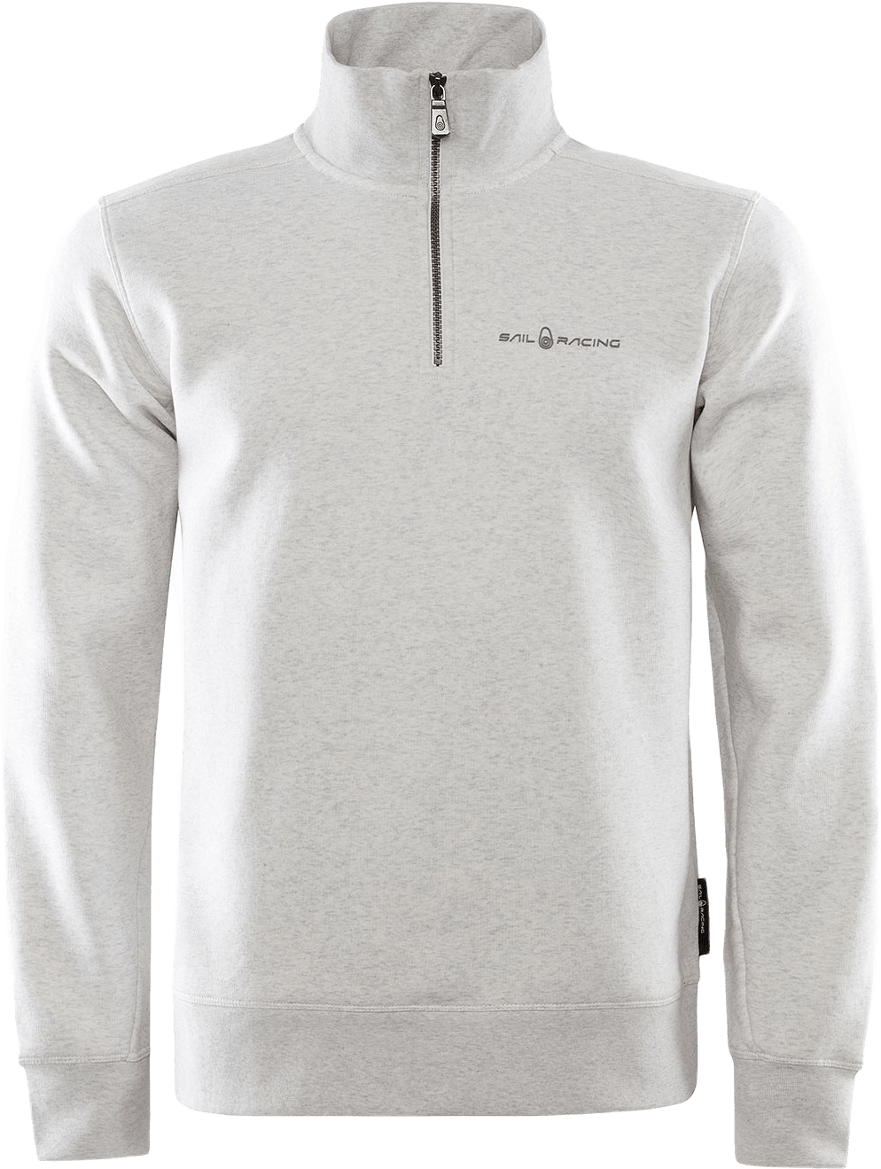 Bowman Logo T-Neck, från Sail Racing, i färgen Light Grey Mel.