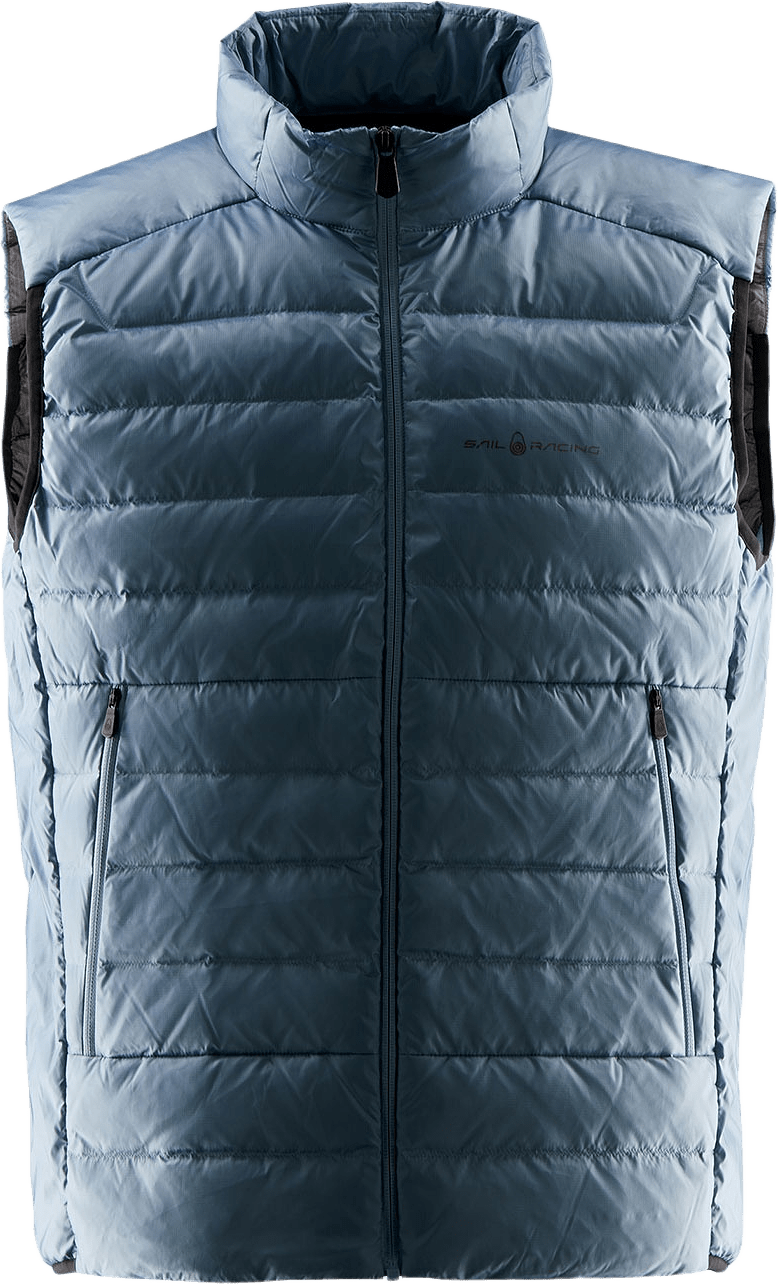 Spray Down Vest, från Sail Racing, i färgen Aurora Blue.