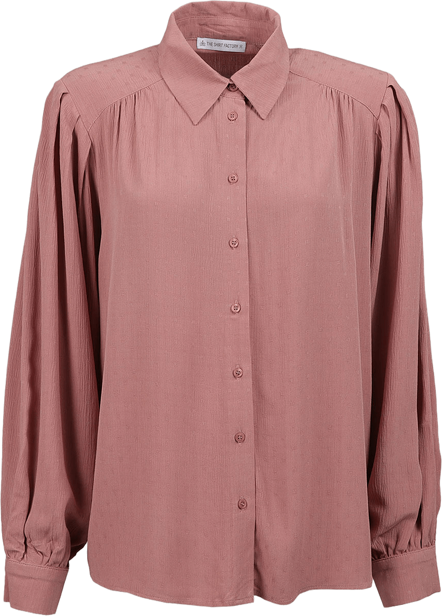 Blus Juliette Embrace, från The Shirt Factory, i färgen Mauve.