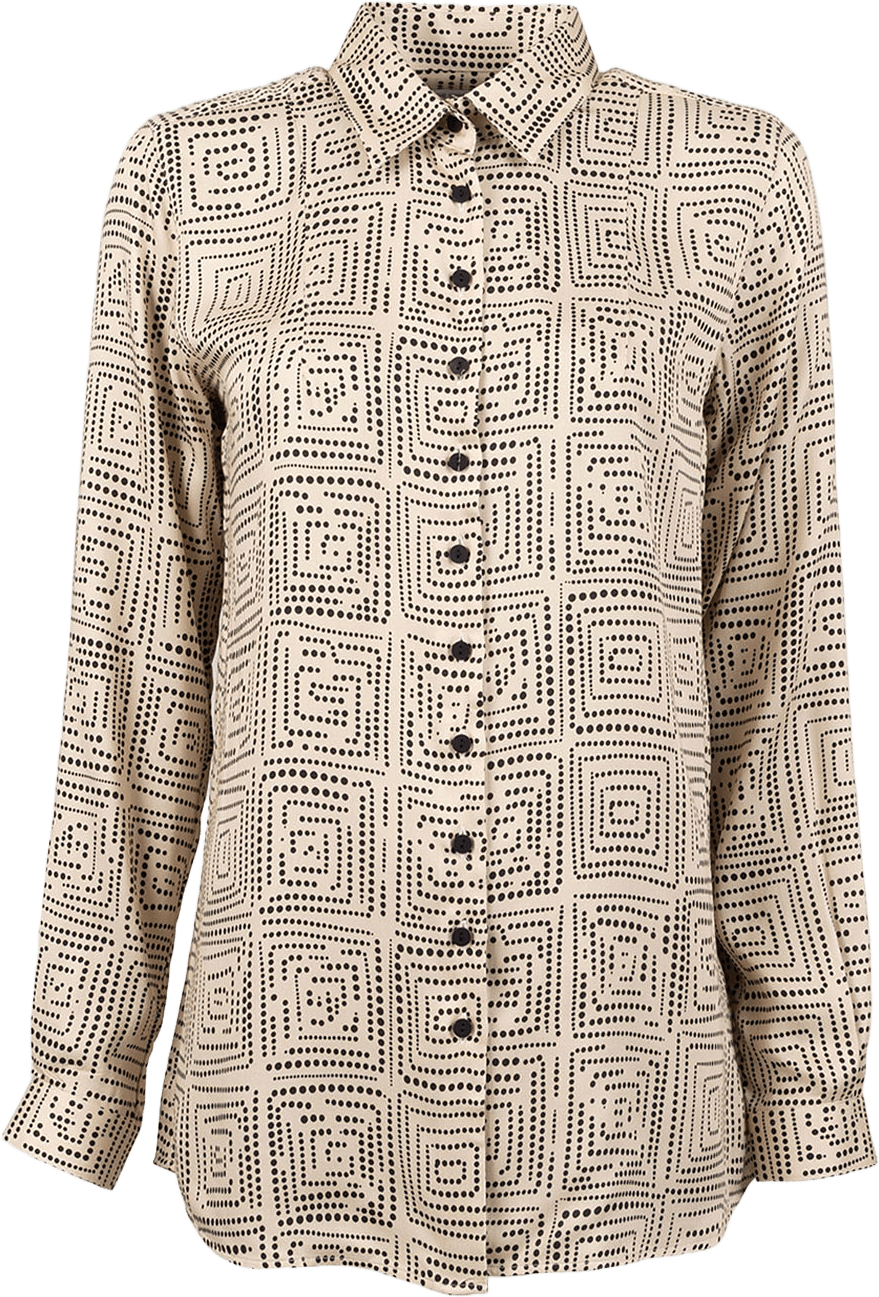 Randig Skjorta Petra Art, från The Shirt Factory, i färgen Beige.