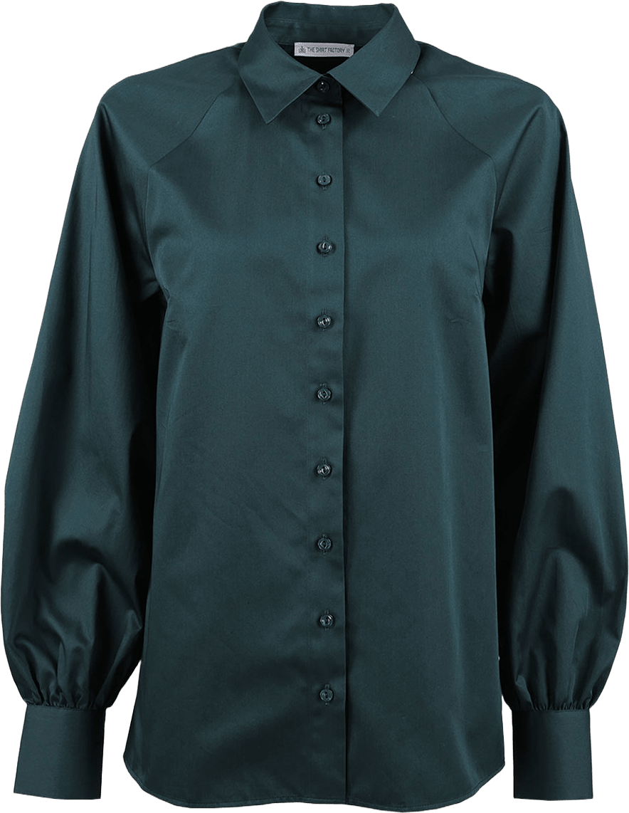 Skjorta Louise Cotton Poplin, från The Shirt Factory, i färgen Green.
