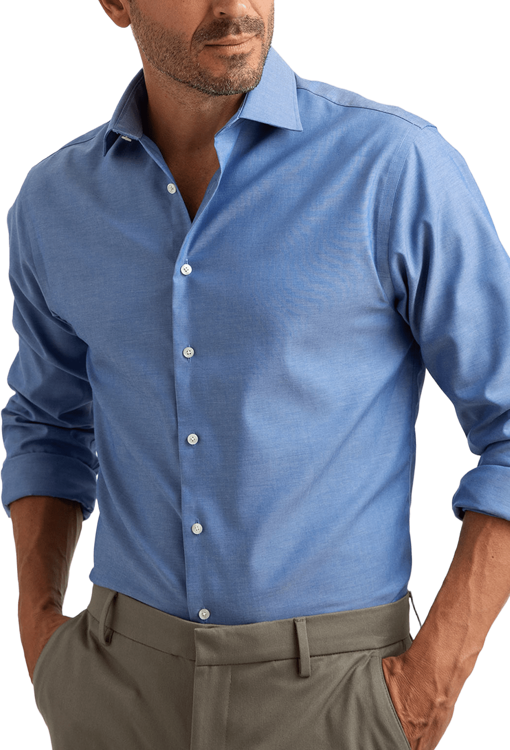 Skjorta Darnley, från The Shirt Factory, i färgen M.blue.