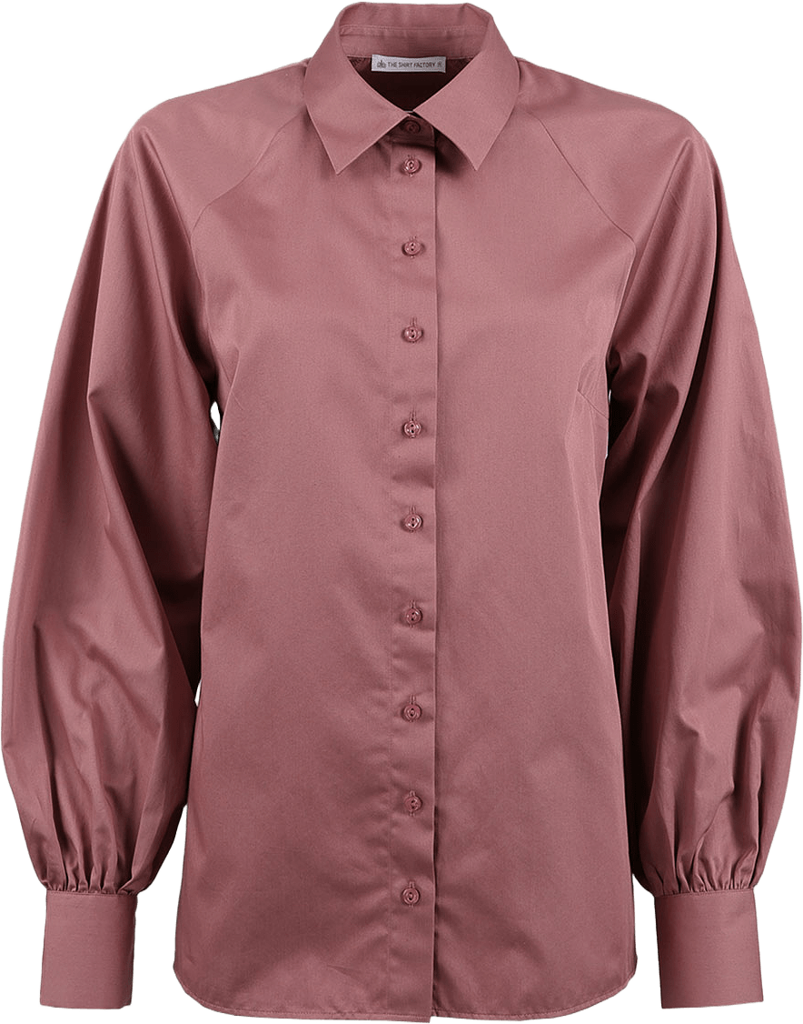 Skjorta Louise Cotton Poplin, från The Shirt Factory, i färgen Dusty Rose.
