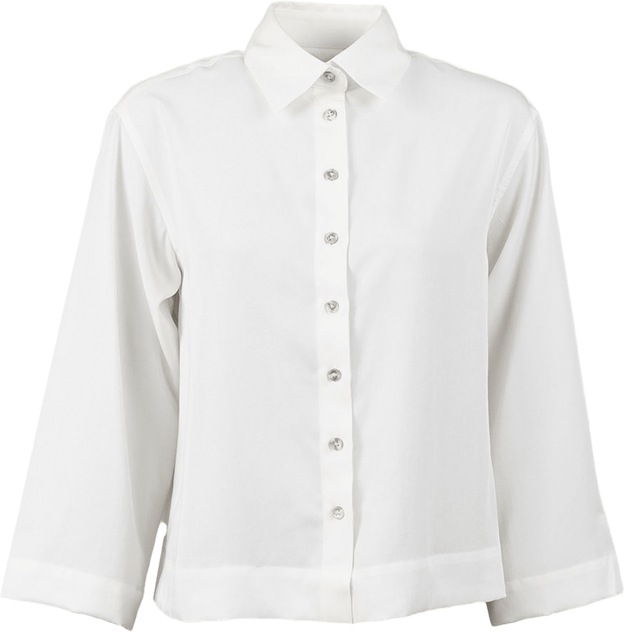 Blus Melina Soft Tencel, från The Shirt Factory, i färgen Off White.