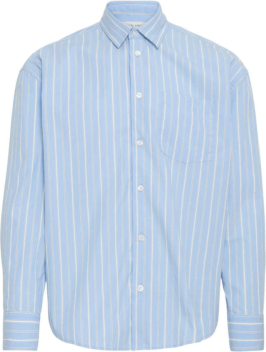 Cfmartis Relaxed Striped Shirt, från Casual Friday, i färgen Vista Blue.