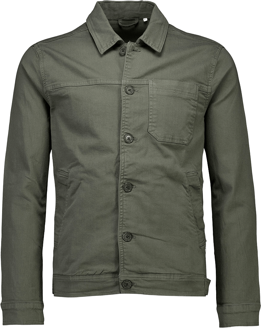 Lindbergh Cropped length overshirt Overshirt, från Lindbergh, i färgen Army.