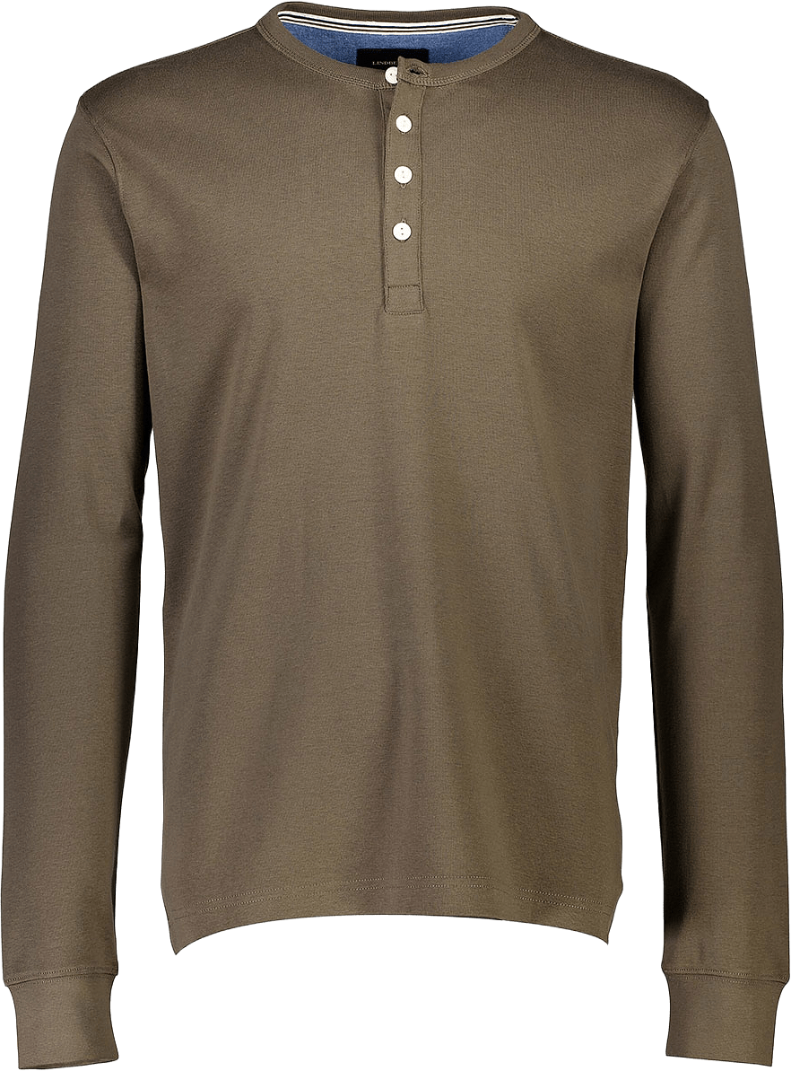Lindbergh Solid gradad w contrast fabric T-Shirt, från Lindbergh, i färgen Deep Army.